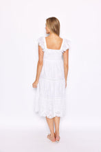 Load image into Gallery viewer, Flutter Sleeve Smocked Midi Dress