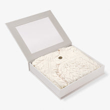 Load image into Gallery viewer, Boxed Cable Cardigan & Hat