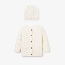 Load image into Gallery viewer, Boxed Cable Cardigan & Hat