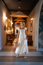 Load image into Gallery viewer, Flutter Sleeve Smocked Midi Dress