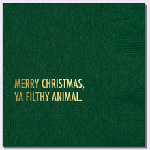 Load image into Gallery viewer, Filthy Animal Christmas Napkin