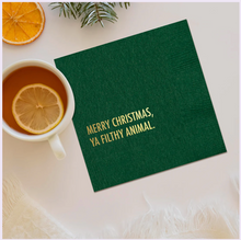 Load image into Gallery viewer, Filthy Animal Christmas Napkin