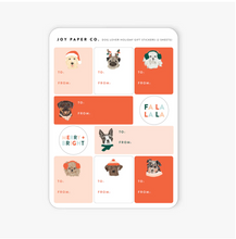Load image into Gallery viewer, Holiday Dogs Gift Sticker