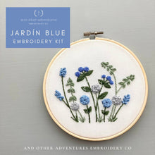 Load image into Gallery viewer, Hand Embroidery Kit - Jardín Blue