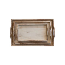Load image into Gallery viewer, Wood Tray w Handles