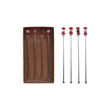 Load image into Gallery viewer, Glass Candies Cocktail Stirrers