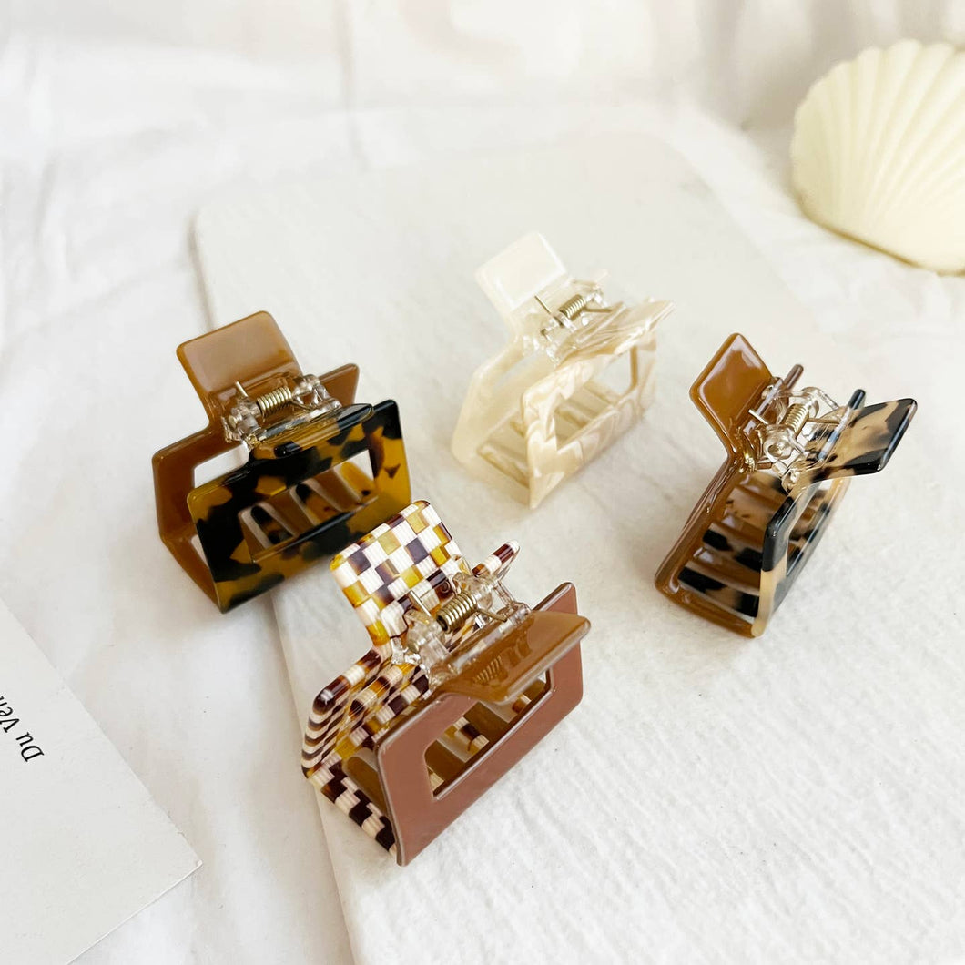 Acetate Tortoise Hair Claw Clip-Camila