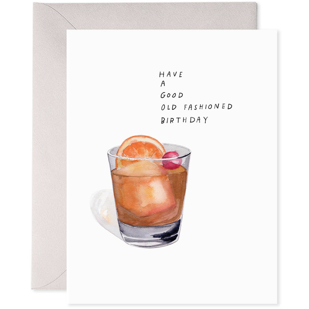 Old Fashioned Birthday Greeting Card