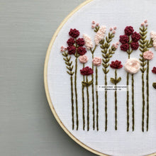 Load image into Gallery viewer, Beginner Embroidery Kit - Burgundy &amp; Blush
