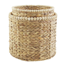 Load image into Gallery viewer, Hyacinth Beaded Basket
