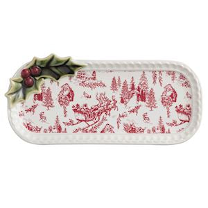 Holly Toile Plate