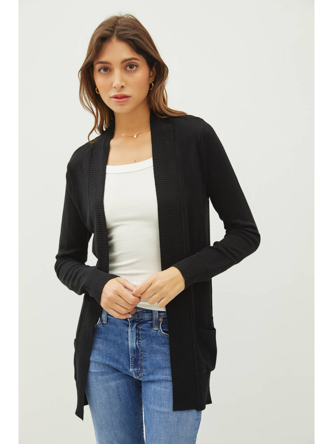 Knit Open Cardigan