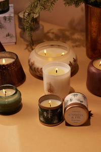 Cypress & Fir White Opaque Candle