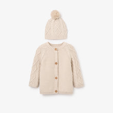 Load image into Gallery viewer, Diamond Cable Cardigan &amp; Hat
