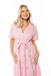 Bria Dress, White eyelet