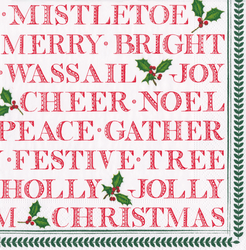Yuletide Napkin Cocktail