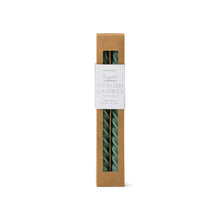 Load image into Gallery viewer, Cypress &amp; Fir Green Twisted Tapers
