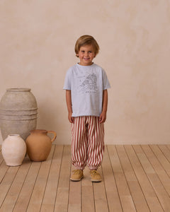 Raw Edge Tee-Amalfi