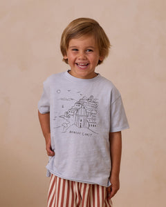Raw Edge Tee-Amalfi