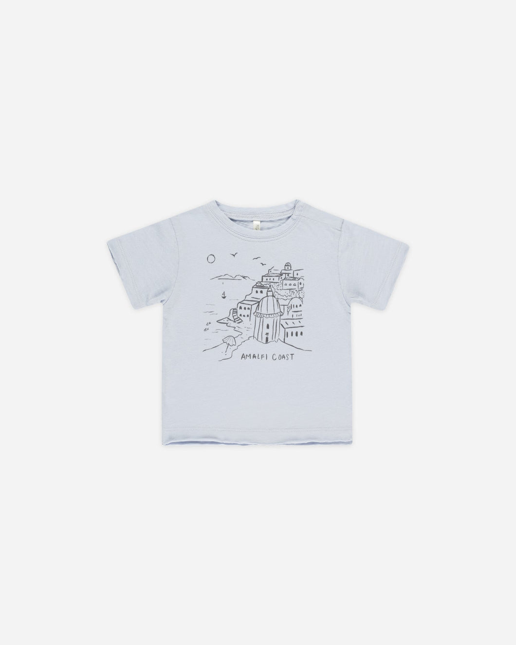 Raw Edge Tee-Amalfi
