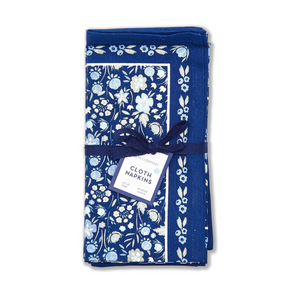 Blue Floral Napkin Set