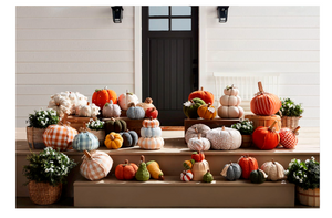 CREAM STACKED PUMPKINS