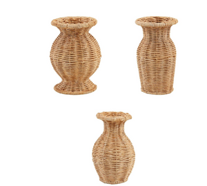 Basketweave Vases