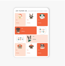 Load image into Gallery viewer, Holiday Dogs Gift Sticker
