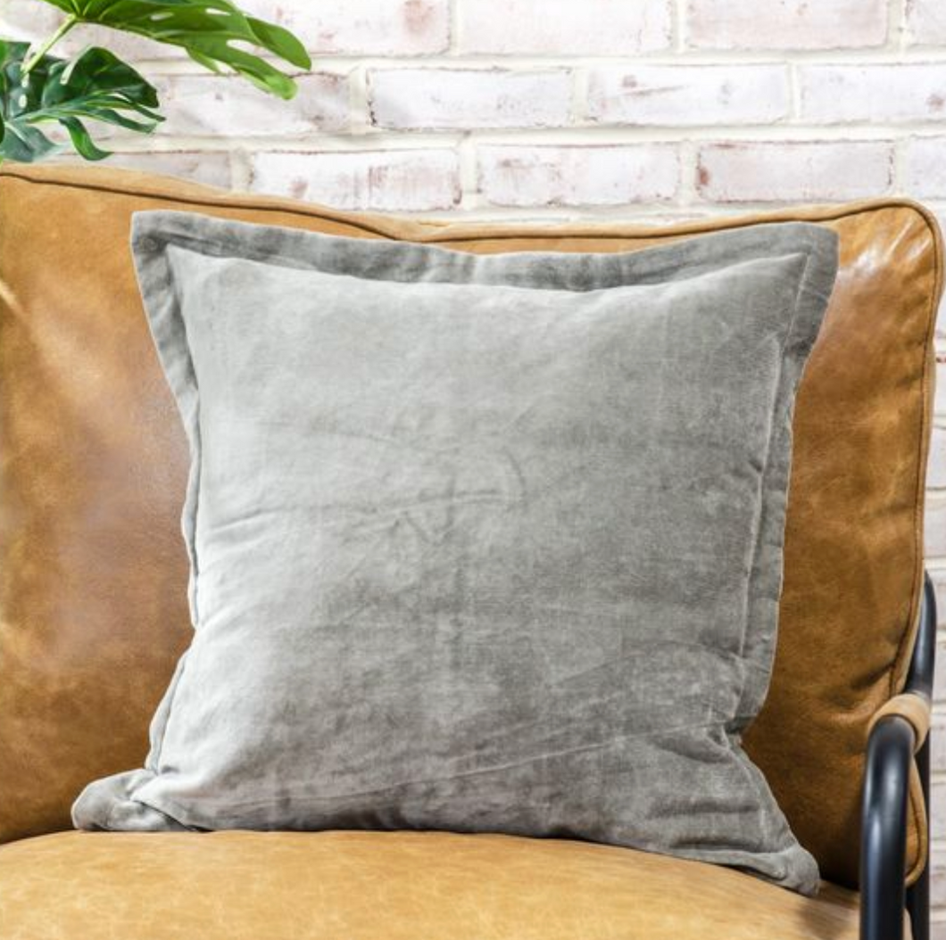 SLATE VELVET PILLOW