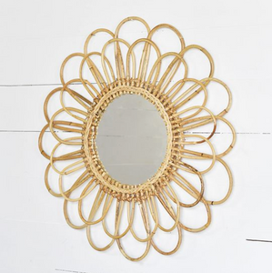 LOOP RATTAN MIRROR