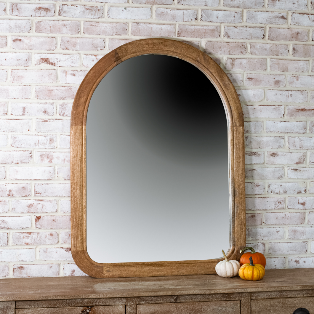 WOOD ARCH MIRROR