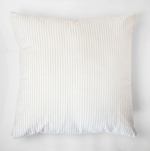 GREY/WHT STRIPE PILLOW