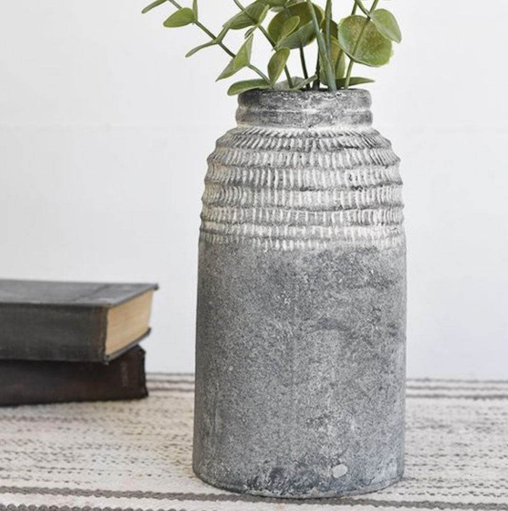 CHARCOAL CARVE VASE