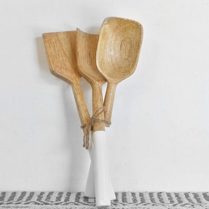 WOOD SERVING SET
