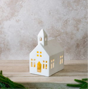 Ceramic Church w/ LED