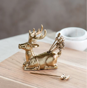 Reindeer Picks & Holder