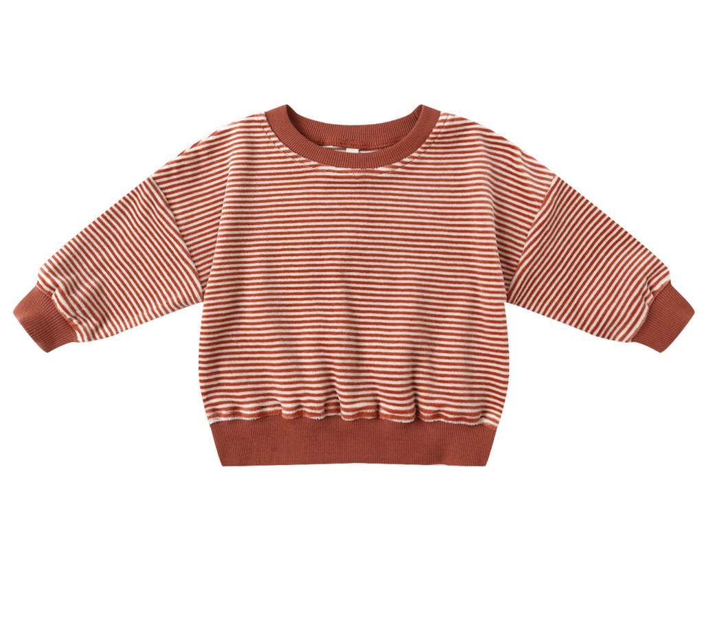 Velour Relaxed Sweatshirt