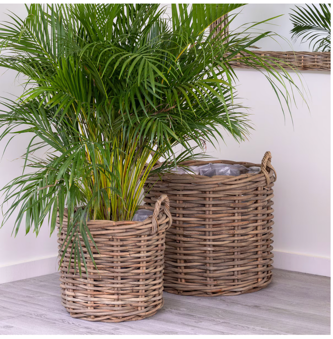 Handwoven Rattan Floor Basket