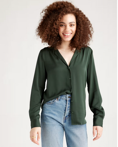 Stretch Silk Blouse