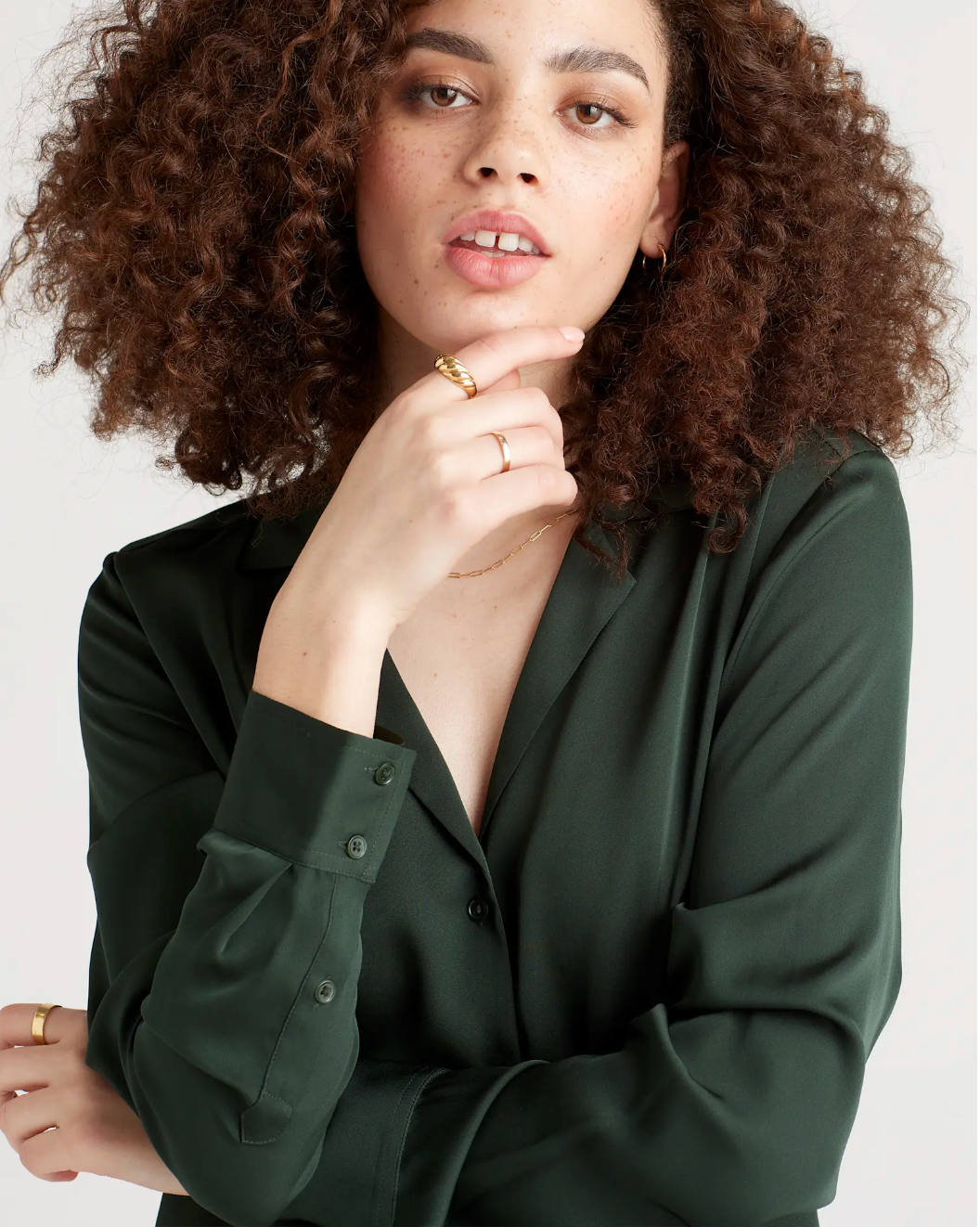 Stretch Silk Blouse