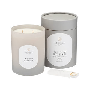 Wood House Candle