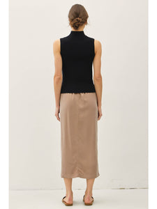 Ribbed Turtleneck Top