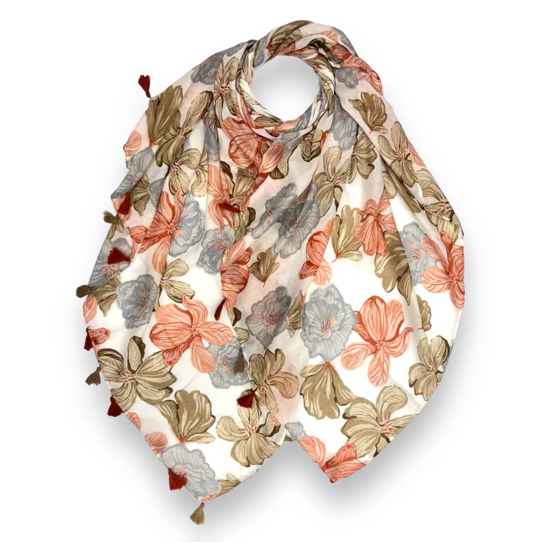 Summer Colour Flower Scarf