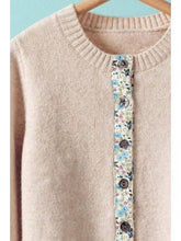 Load image into Gallery viewer, Floral Trim Cardigan
