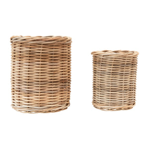 Round Wicker Pot