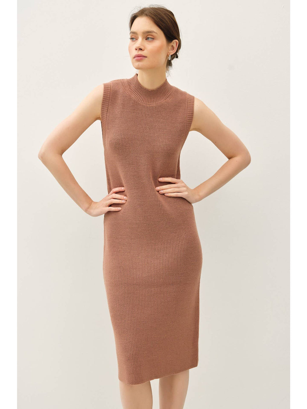 Sleeveless Sweater Dress