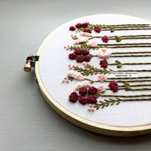 Load image into Gallery viewer, Beginner Embroidery Kit - Burgundy &amp; Blush
