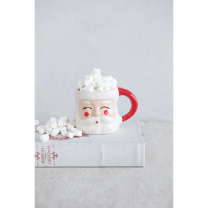 Stoneware Santa Mug