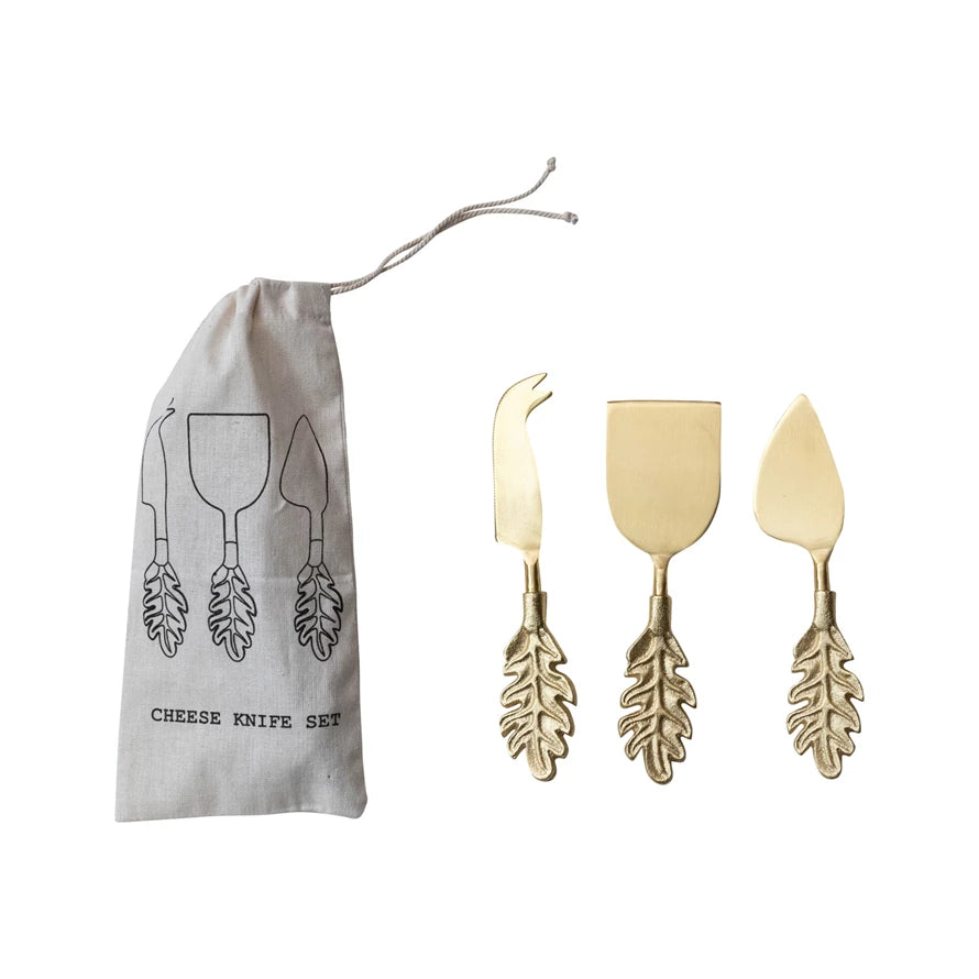 Leaf Cheese Knives