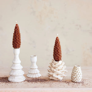 Stoneware Glaze Pinecone Holder